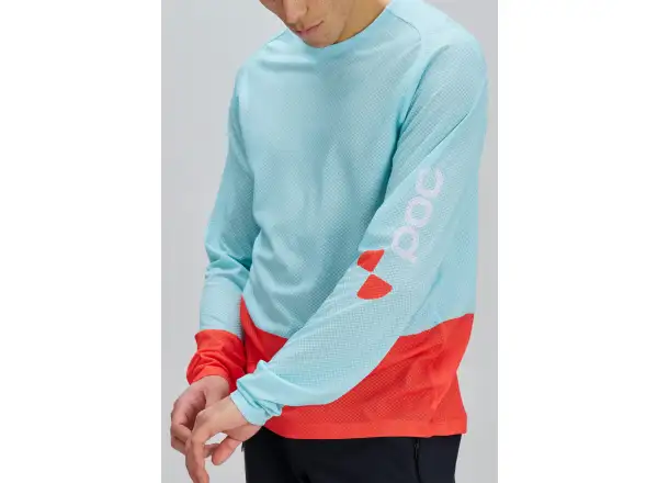 POC Motion Air men's long sleeve jersey Lazurite Blue/Carnelian Orange