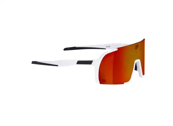 Force Glare glasses white/red mirror lens