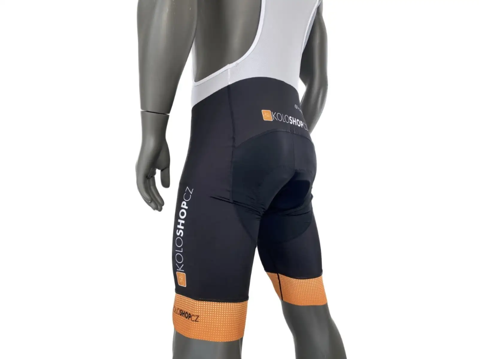 Koloshop Force men's shorts with padding and braces orange