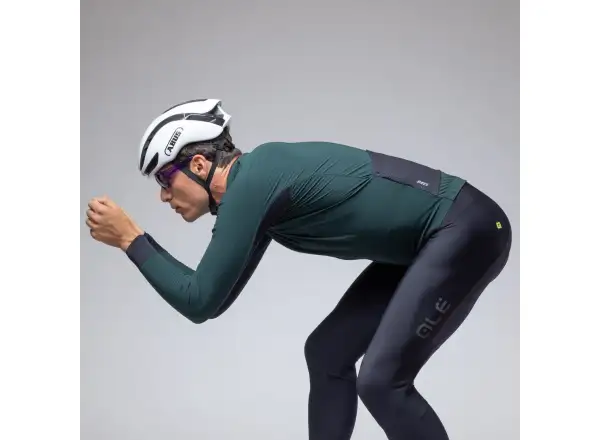 Alé R-EV1 Thermo Shield men's winter cycling jacket Bottle Green