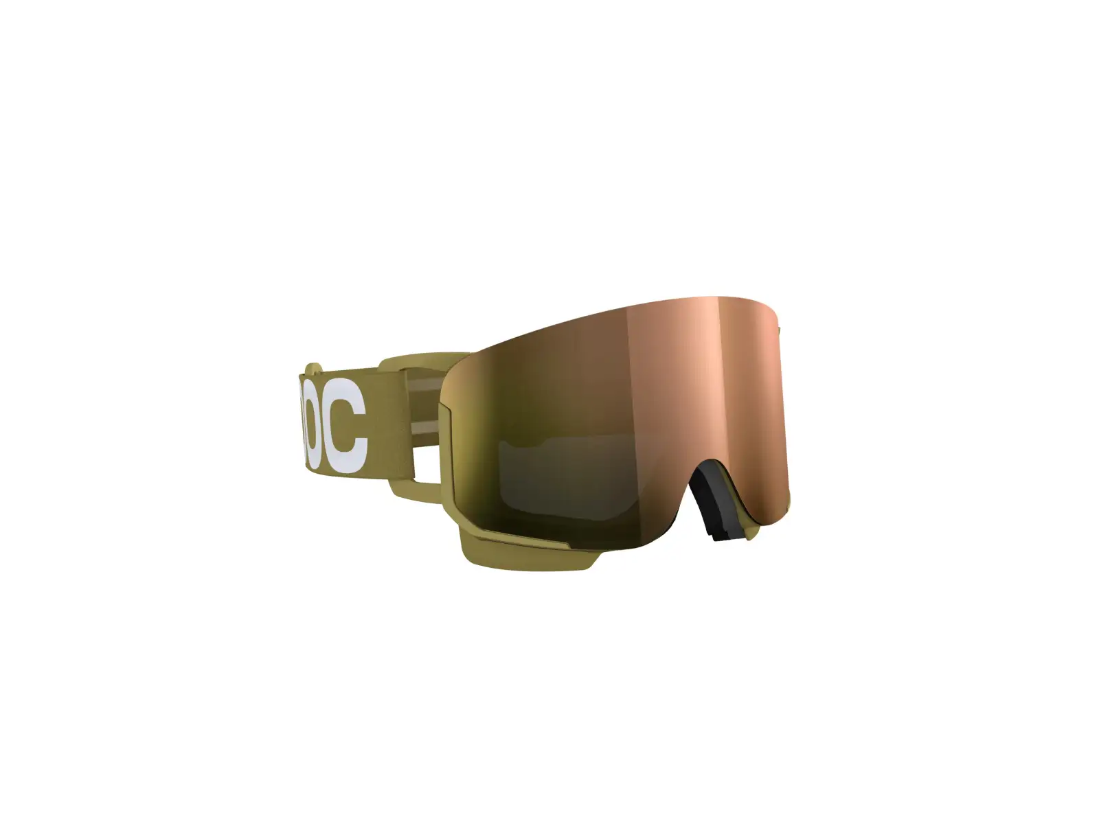 POC Nexal WF ski goggles Olivine Green/Partly Sunny Rose Gold