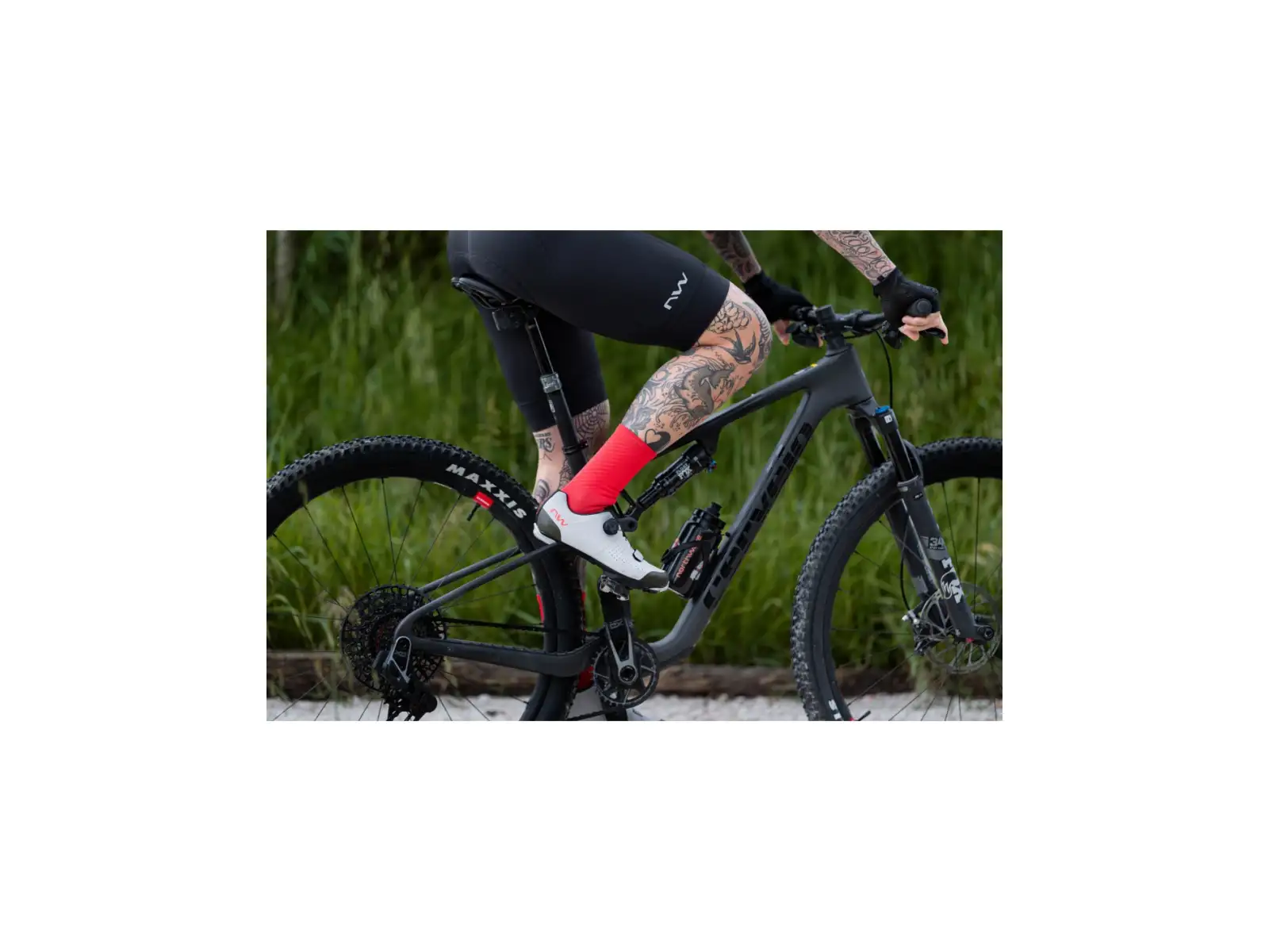 Northwave Razer men's MTB shoes Light Grey/Forest Green