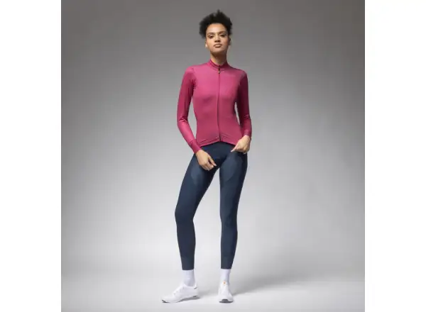 Alé PR-E Follow ME 2.0 women's insulated jersey long sleeve Raspberry
