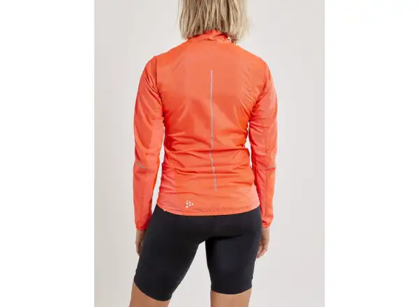 Craft ADV Essence Light Wind women's cycling jacket orange