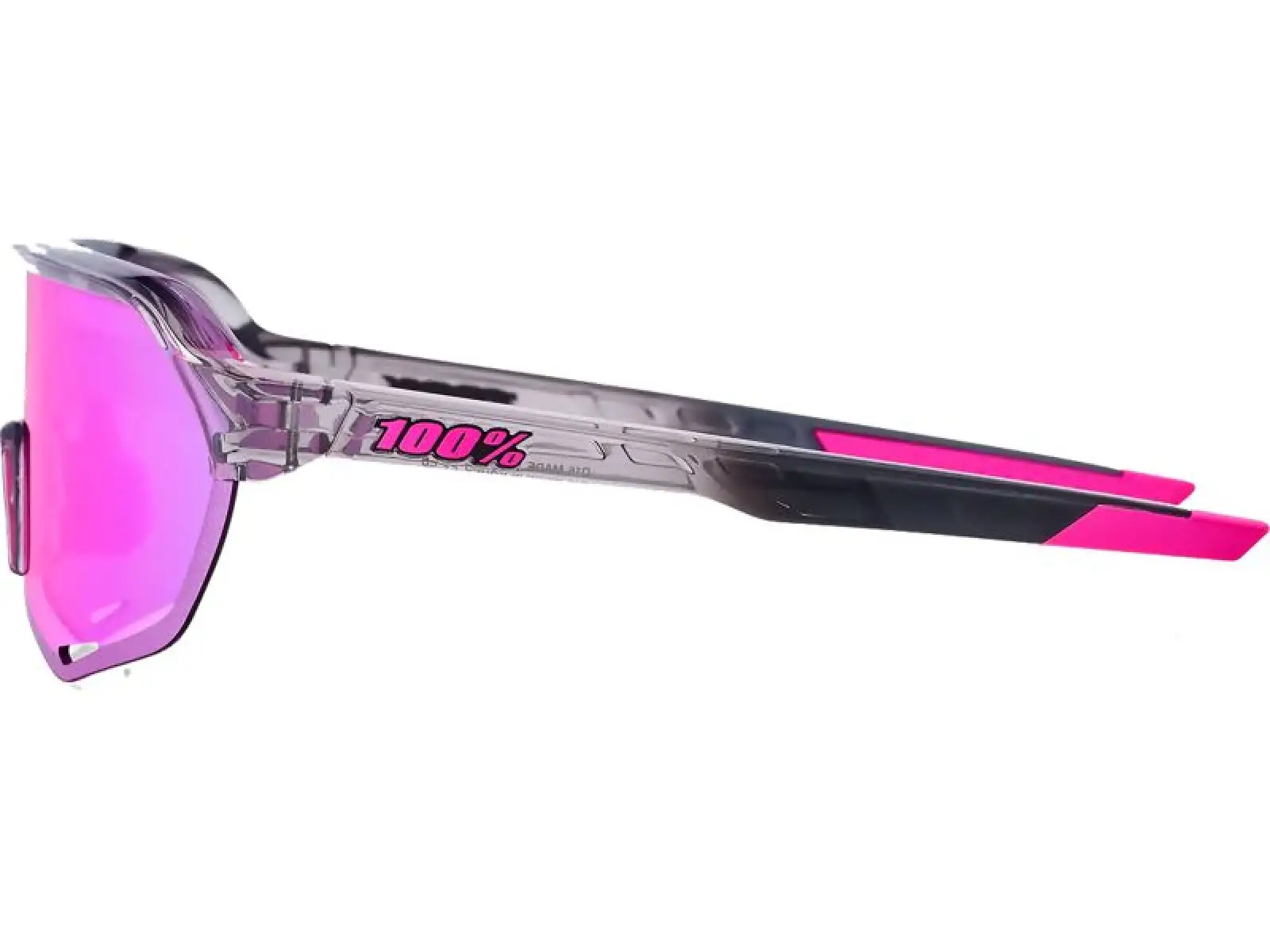 100% S2 Tokyo Night Glasses Polished Translucent Grey/Purple