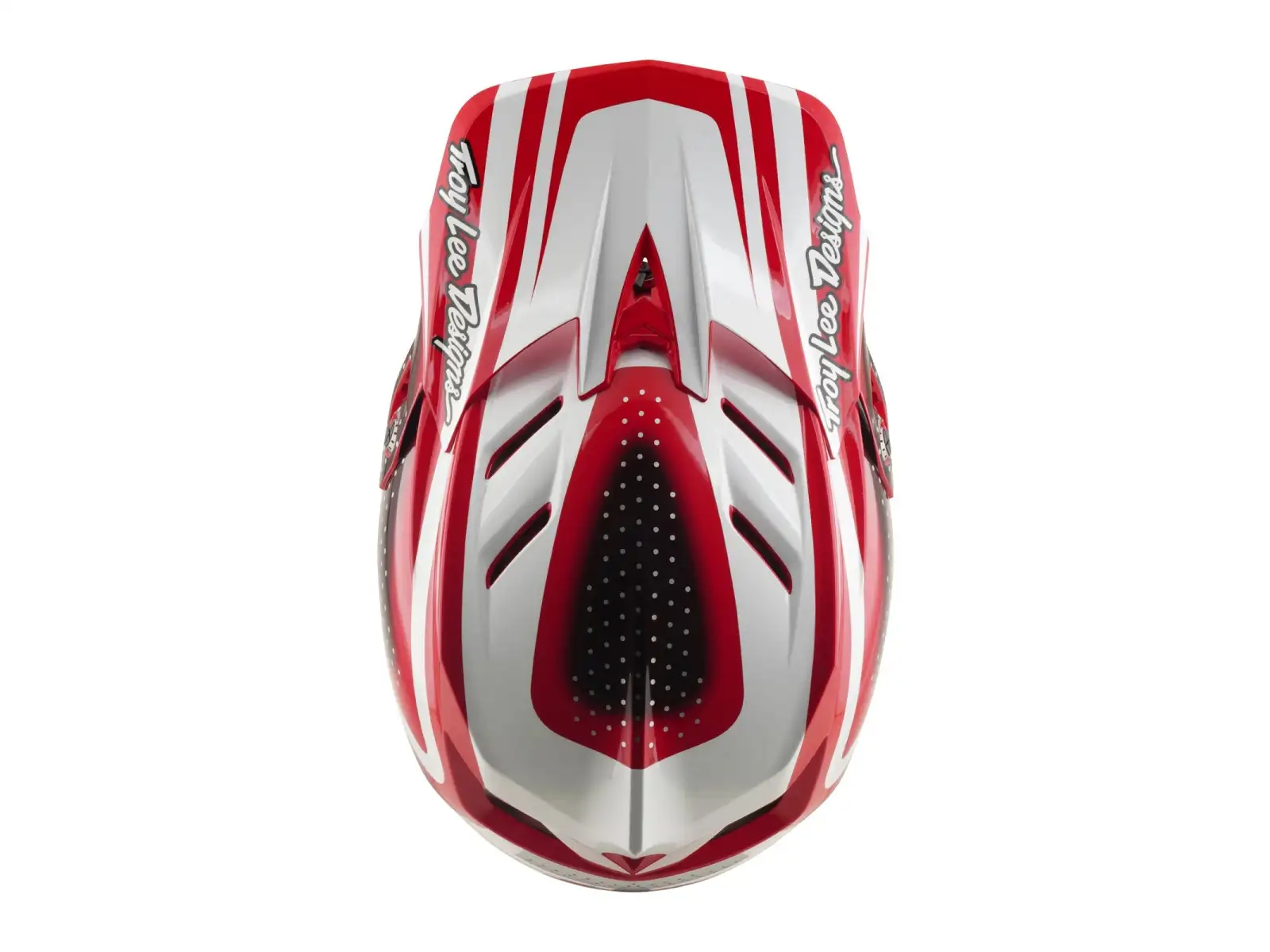 Troy Lee Designs D4 Polyacrylite MIPS helmet Line Fire/white