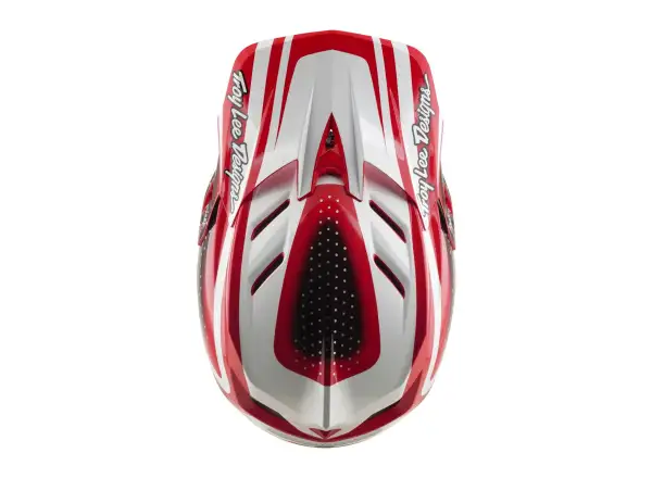 Troy Lee Designs D4 Polyacrylite MIPS helmet Line Fire/white