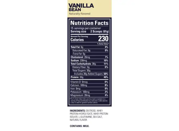 GU Roctane Recovery Drink Mix recovery drink bag 930 g Vanilla Bean