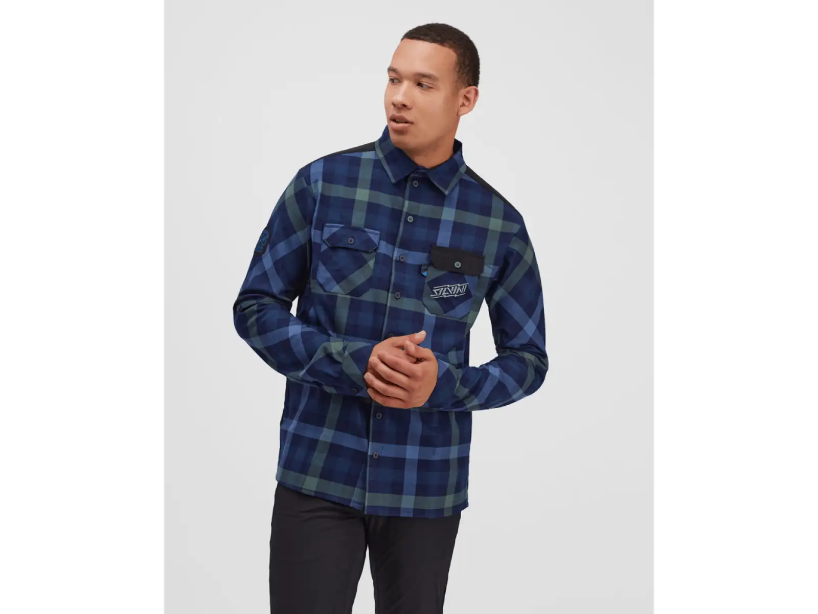 Silvini Farini men's shirt navy/garden