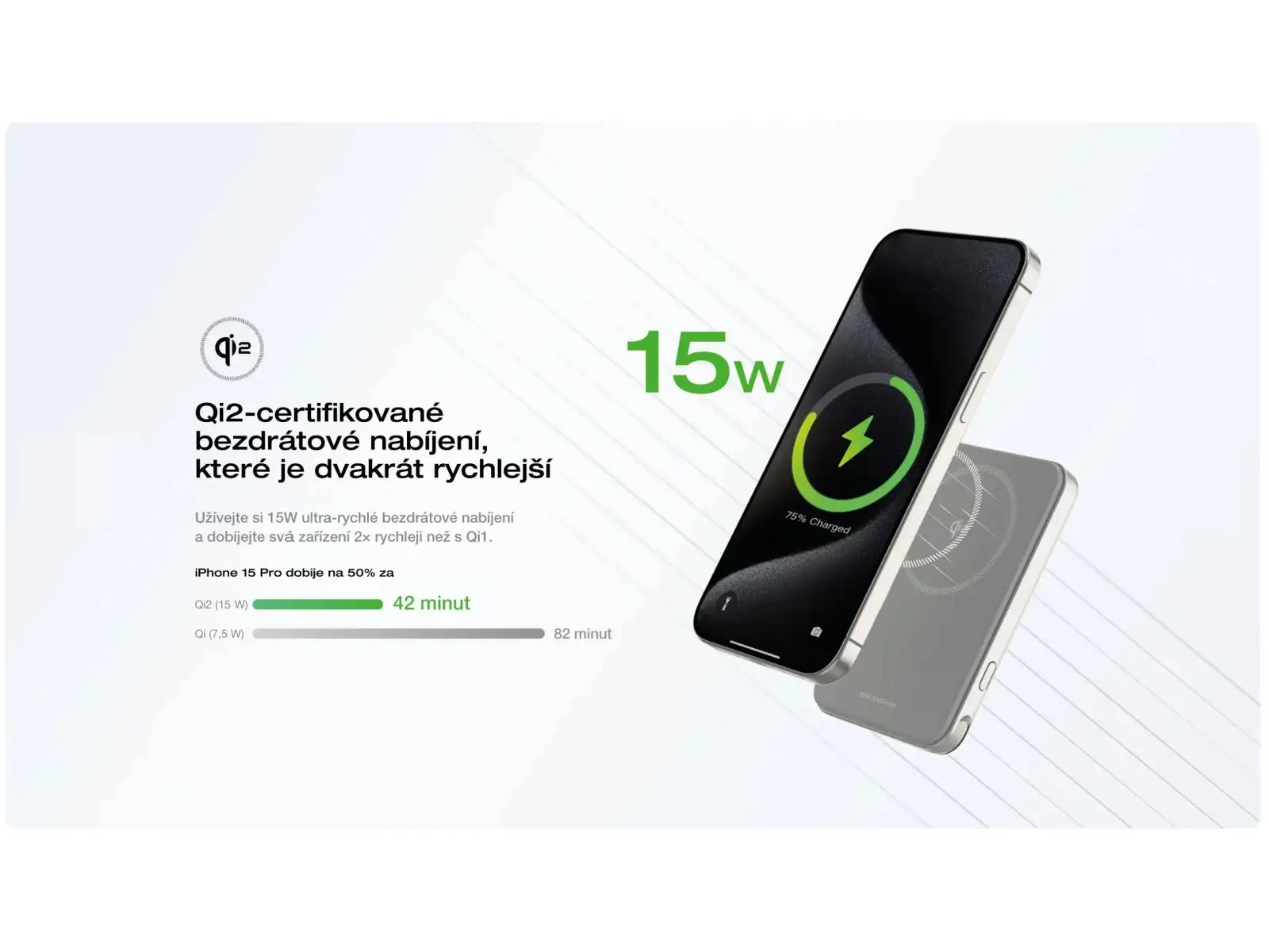 EcoFlow RAPID 5,000 mAh magnetic power bank light blue