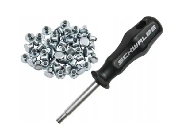 Schwalbe tool for spikes + spare spikes 50 pcs