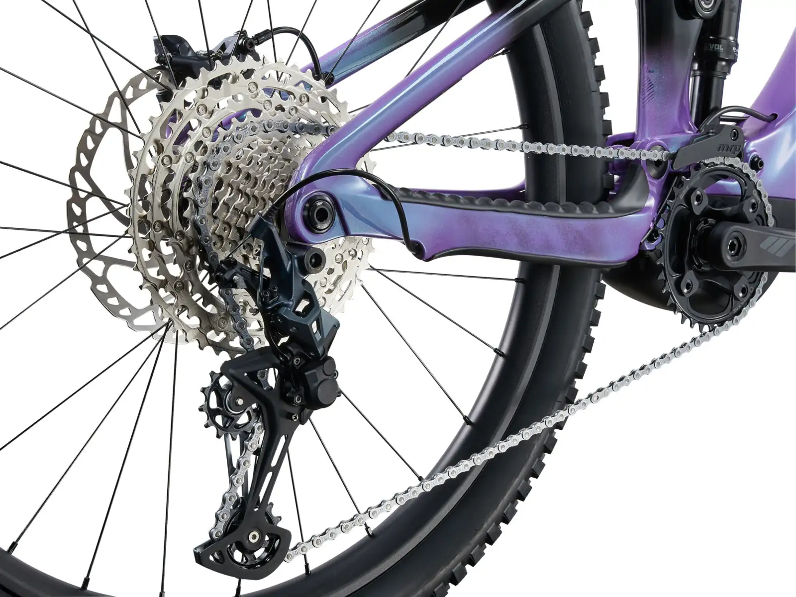 Liv Intrigue X Advanced E+ Elite 2 full-suspension e-bike Digital Blurple