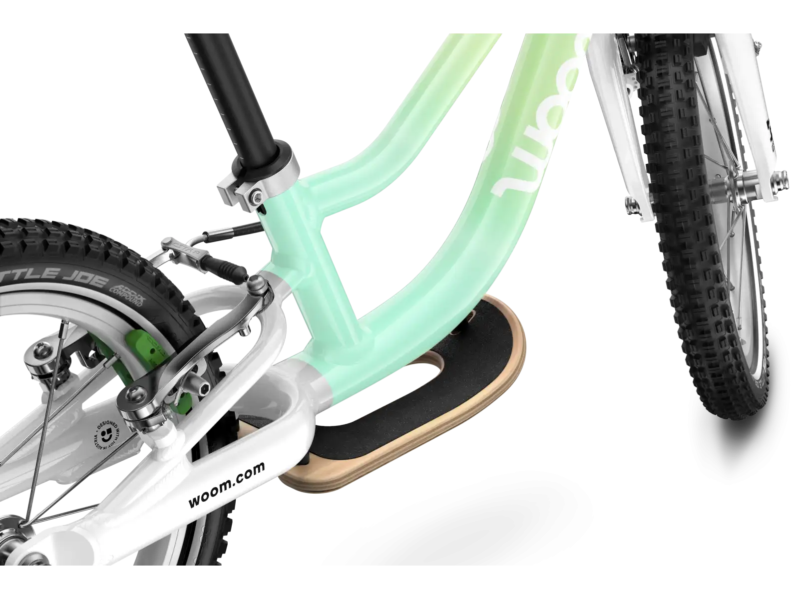Woom GO 1 Plus children's balance bike 14 Spearmint Crush Limited