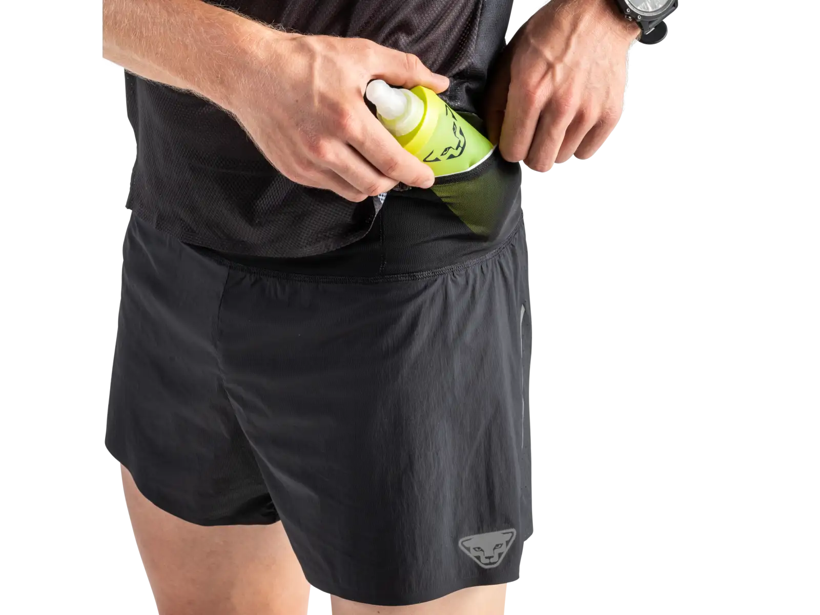 Dynafit DNA Split 2-in-1 men's racing running shorts Black Out/0520