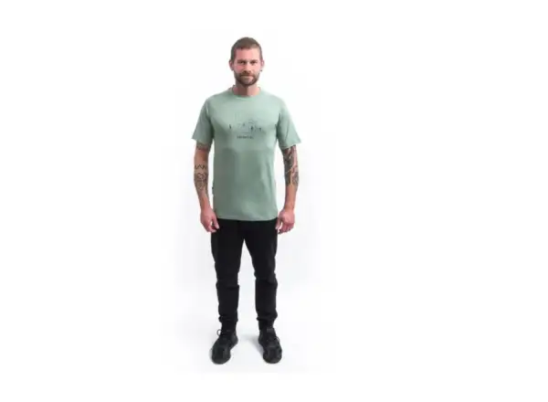 Sensor Merino Air Say Yes men's t-shirt short sleeve Basil Green