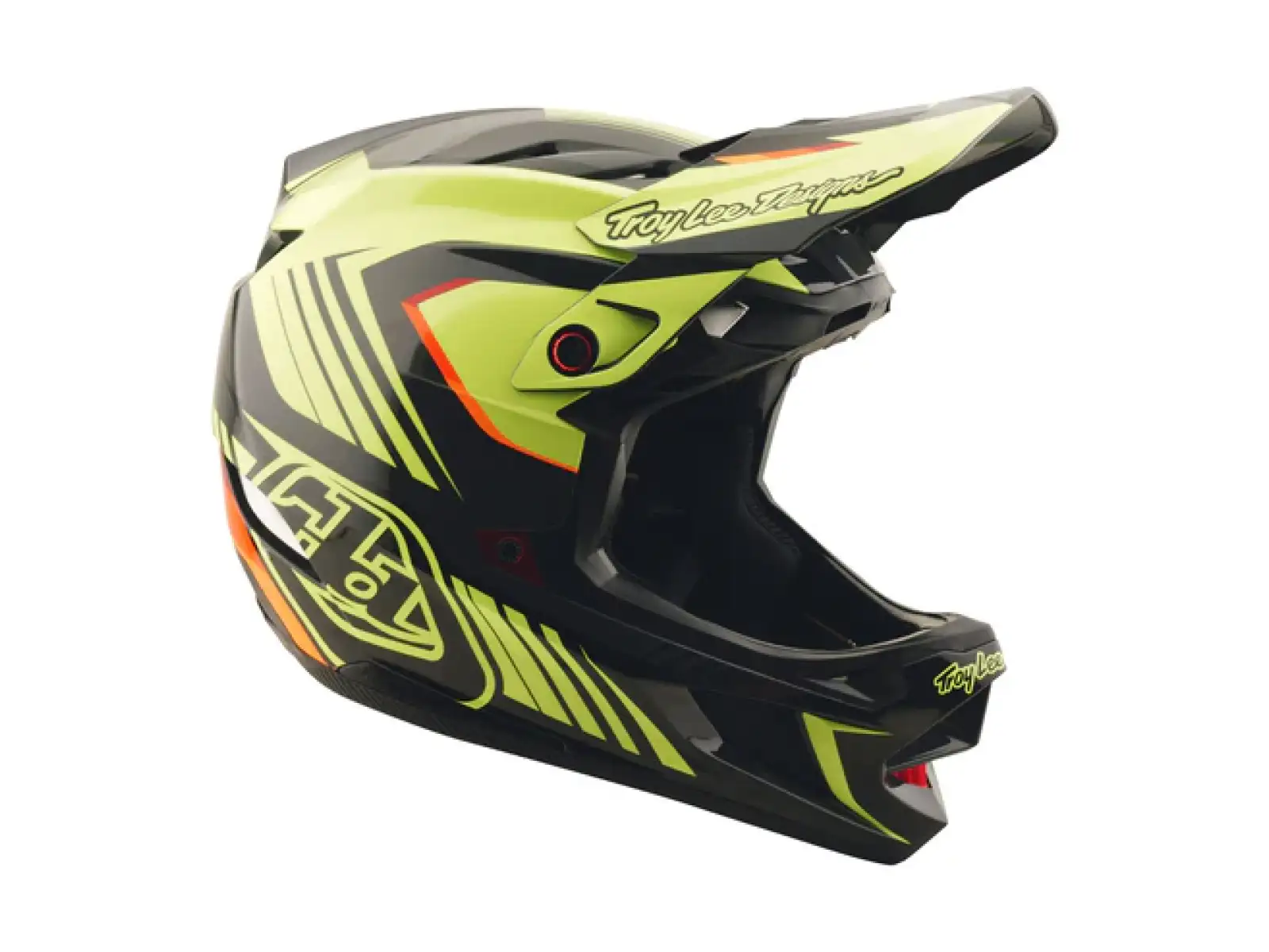 Troy Lee Designs D4 Polyacrylite Qualifier helmet Black/Yellow