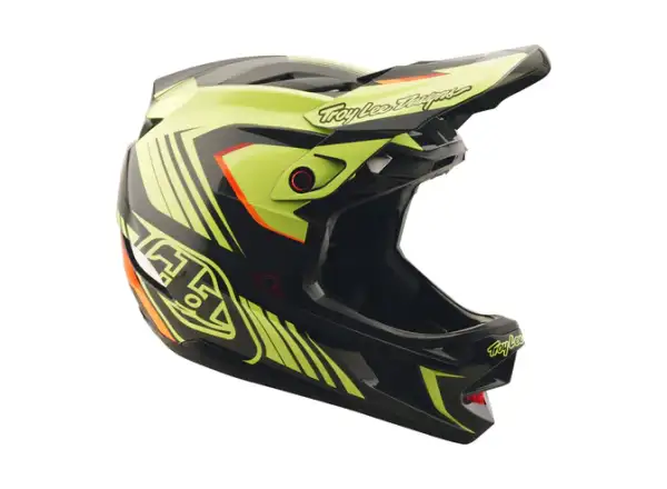 Troy Lee Designs D4 Polyacrylite Qualifier helmet Black/Yellow