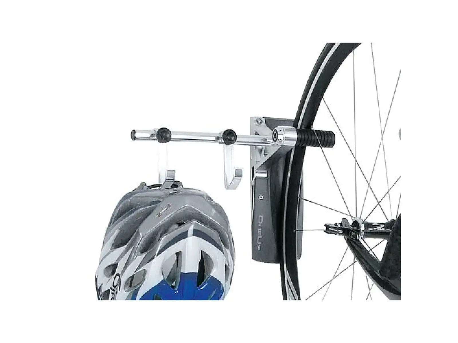 Topeak OneUp bike holder on wall