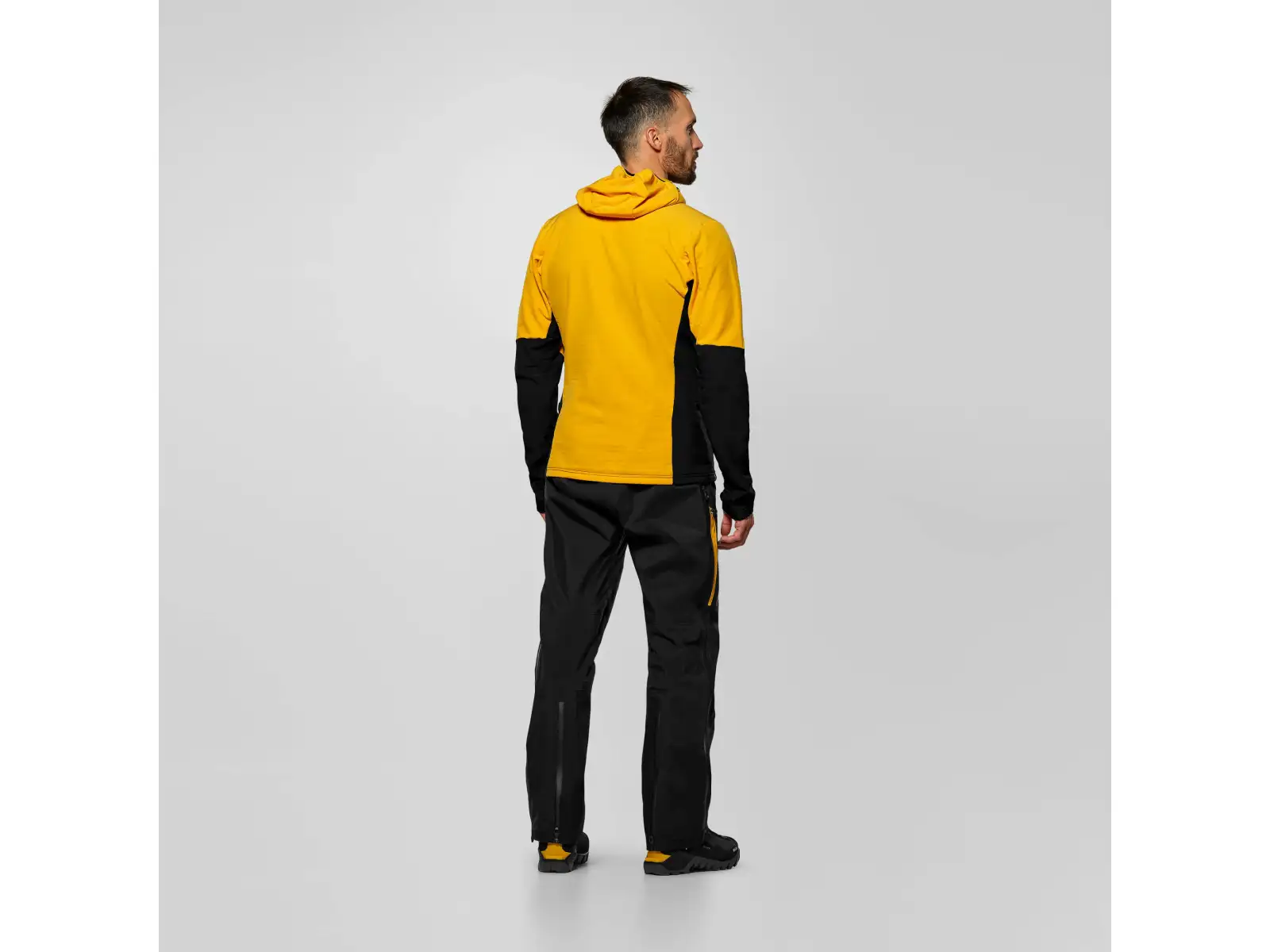 Salewa Ortles Fleece Pro Hooded men's fleece hoodie Gold