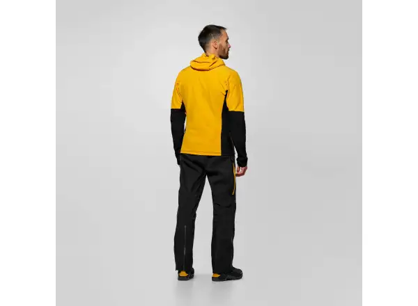 Salewa Ortles Fleece Pro Hooded men's fleece hoodie Gold
