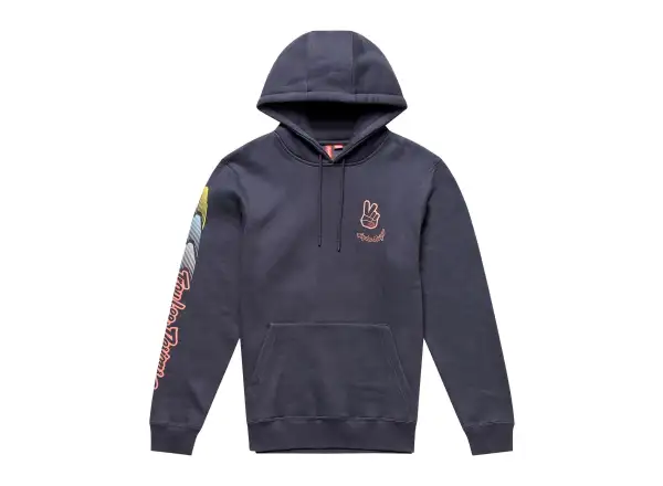 Troy Lee Designs Peace Out men's hoodie Carbon/Black