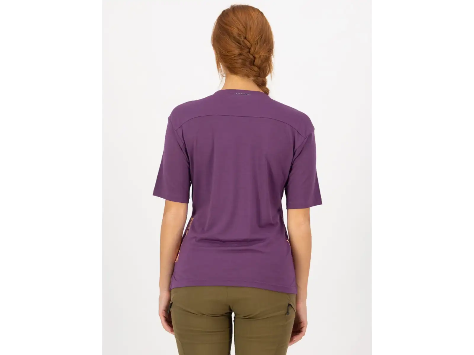 Mons Royale Diversion Merino women's jersey short sleeve Ultraviolet/Boysenberry