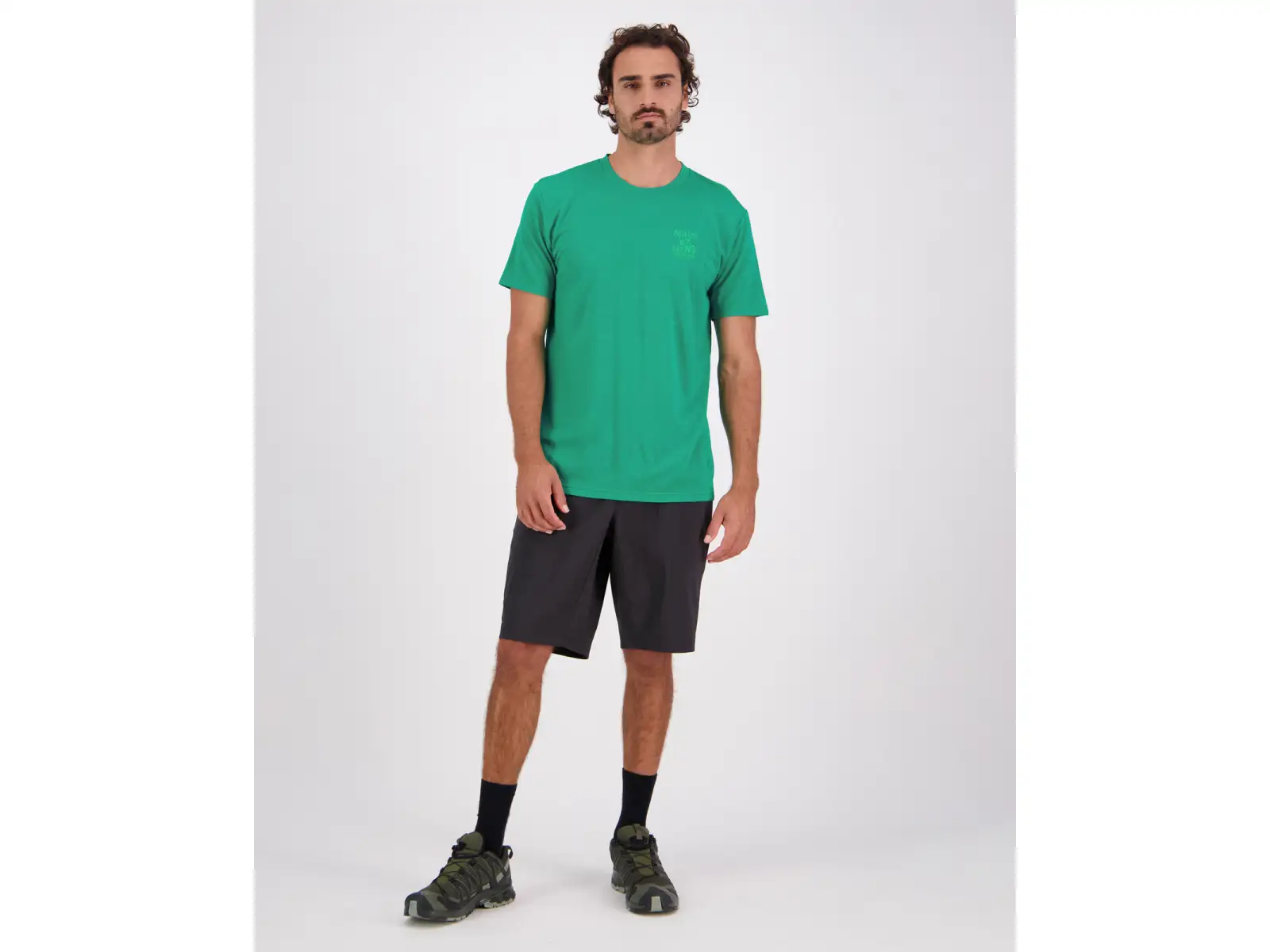 Mons Royale Icon men's short sleeve shirt Pop Green