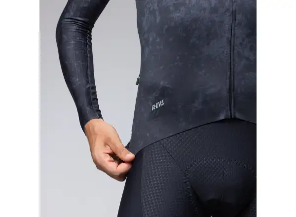 Alé R-EV1 Grafenium men's insulated cycling jersey Black