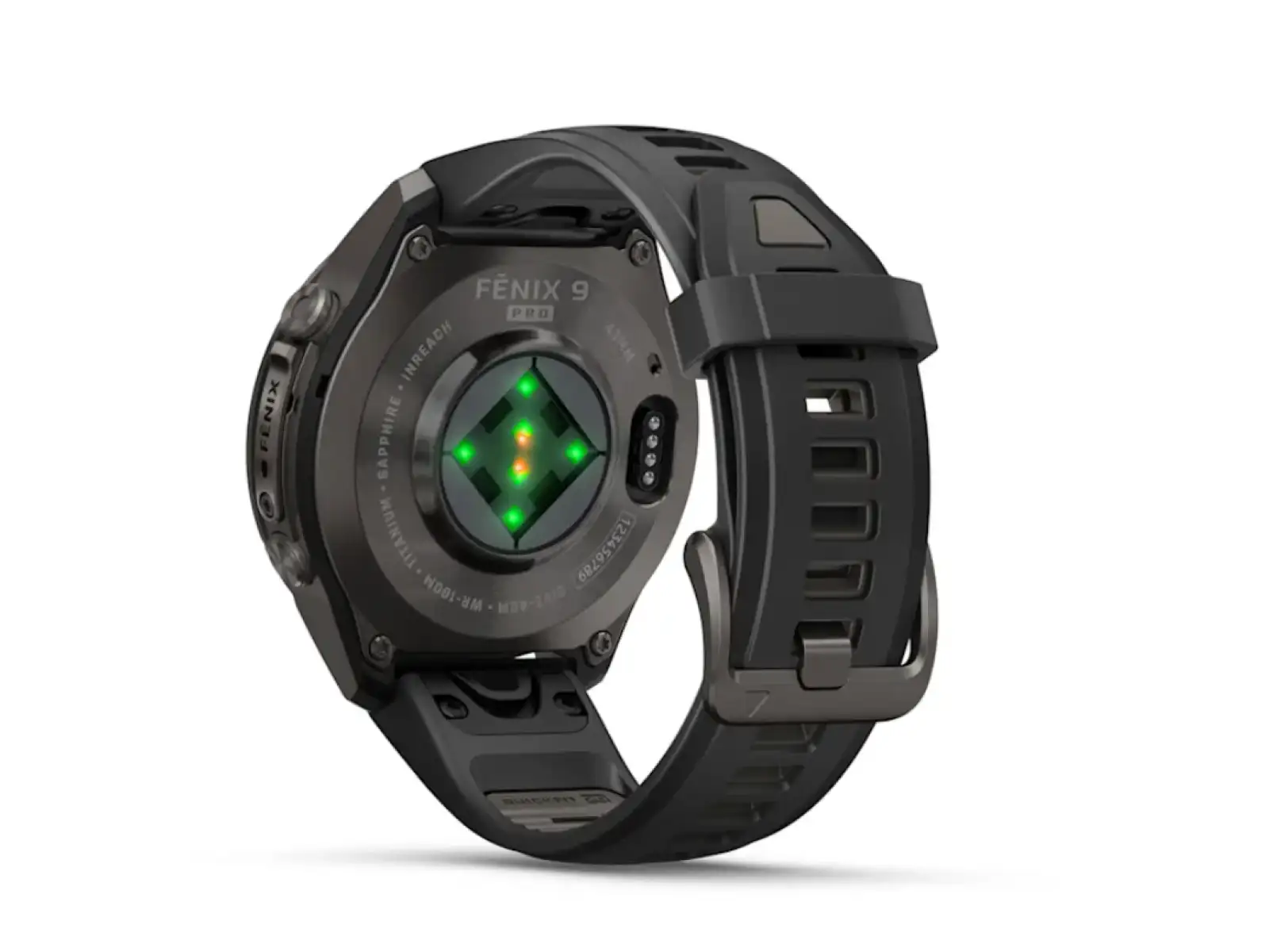 Garmin Fénix 9 Pro inReach 43 mm smartwatch Carbon Gray DLC Titanium Black/Pebble Gray