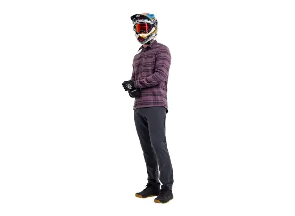 Troy Lee Designs Grind Flannel men's shirt Plaid Deep Purple