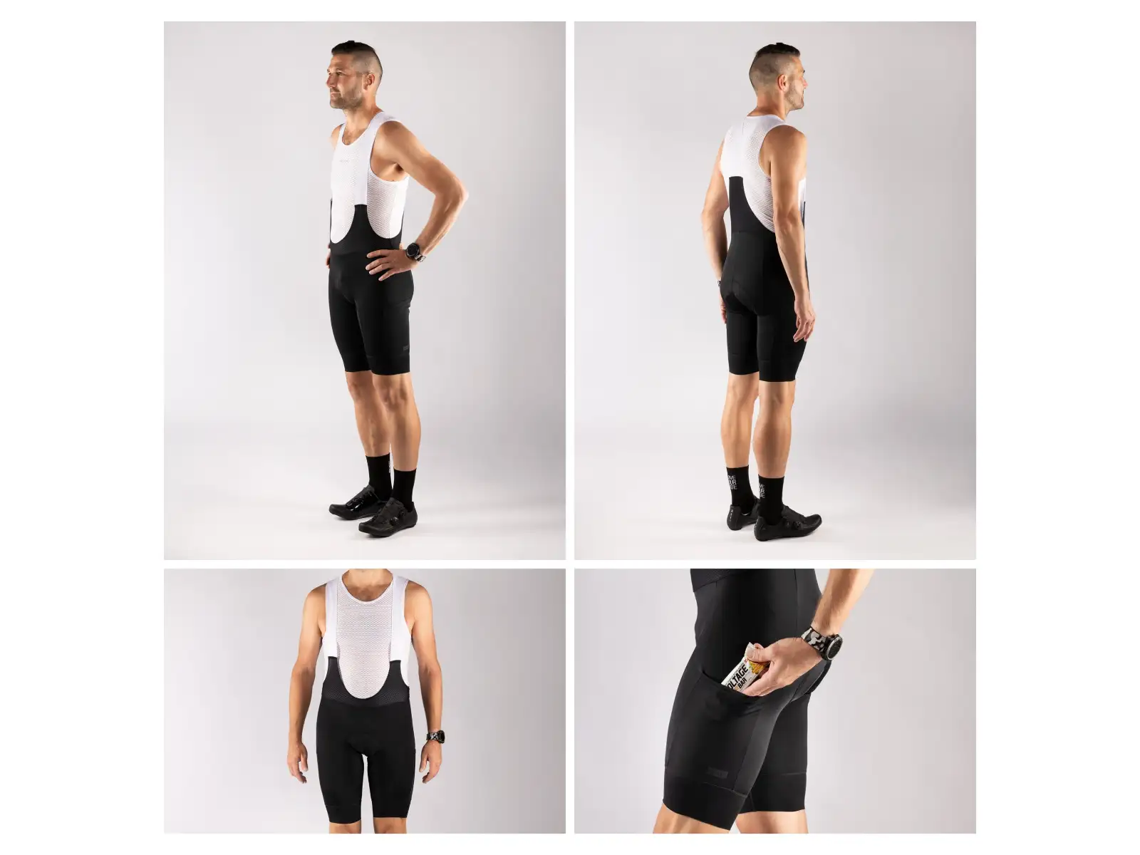 Force F Passion men's bib shorts black