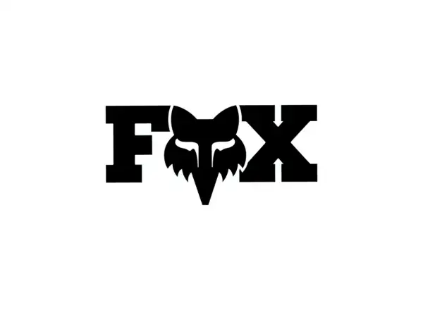 Fox Head X 3" sticker Black