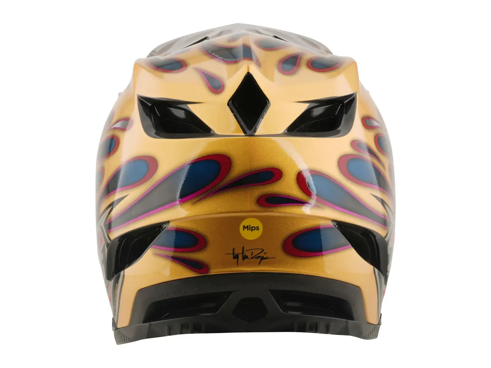 Troy Lee Designs D4 Carbon MIPS helmet Overspray Gold/Black