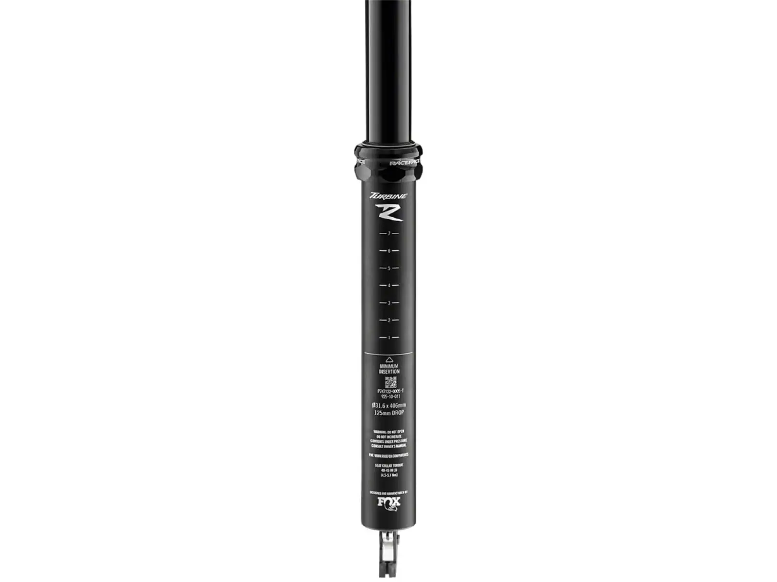 Race Face Turbine R travel 200 mm 31.6x530 mm dropper post black