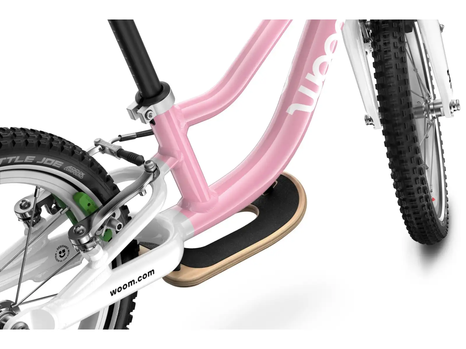 Woom GO 1 Plus children's balance bike 14" color Powder Pink