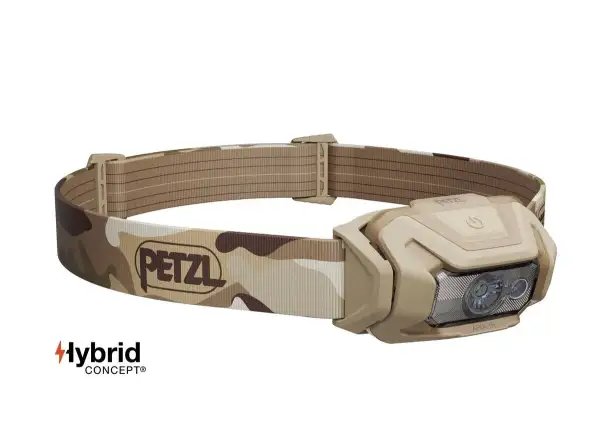 Petzl Aria 1R RGB headlamp camouflage