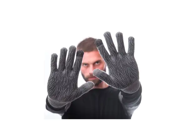 Sensor Merino gloves grey