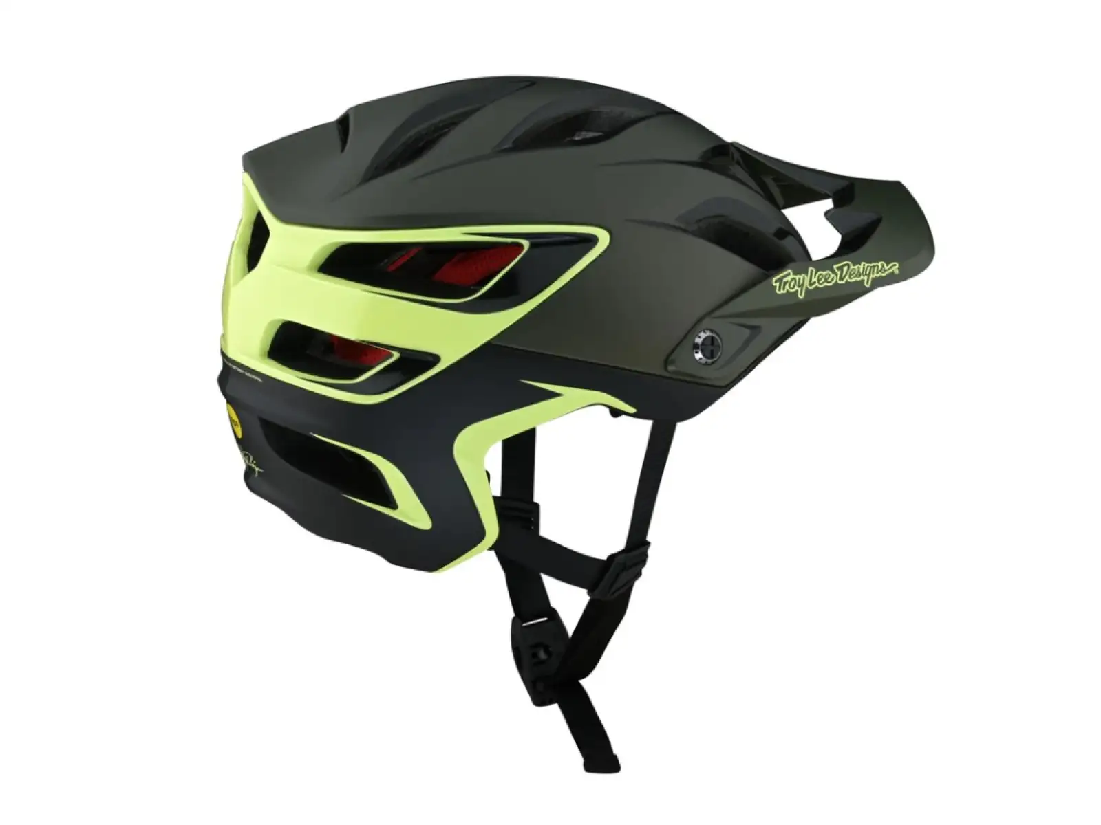 Troy Lee Designs A3 Mips helmet Uno Glass Green