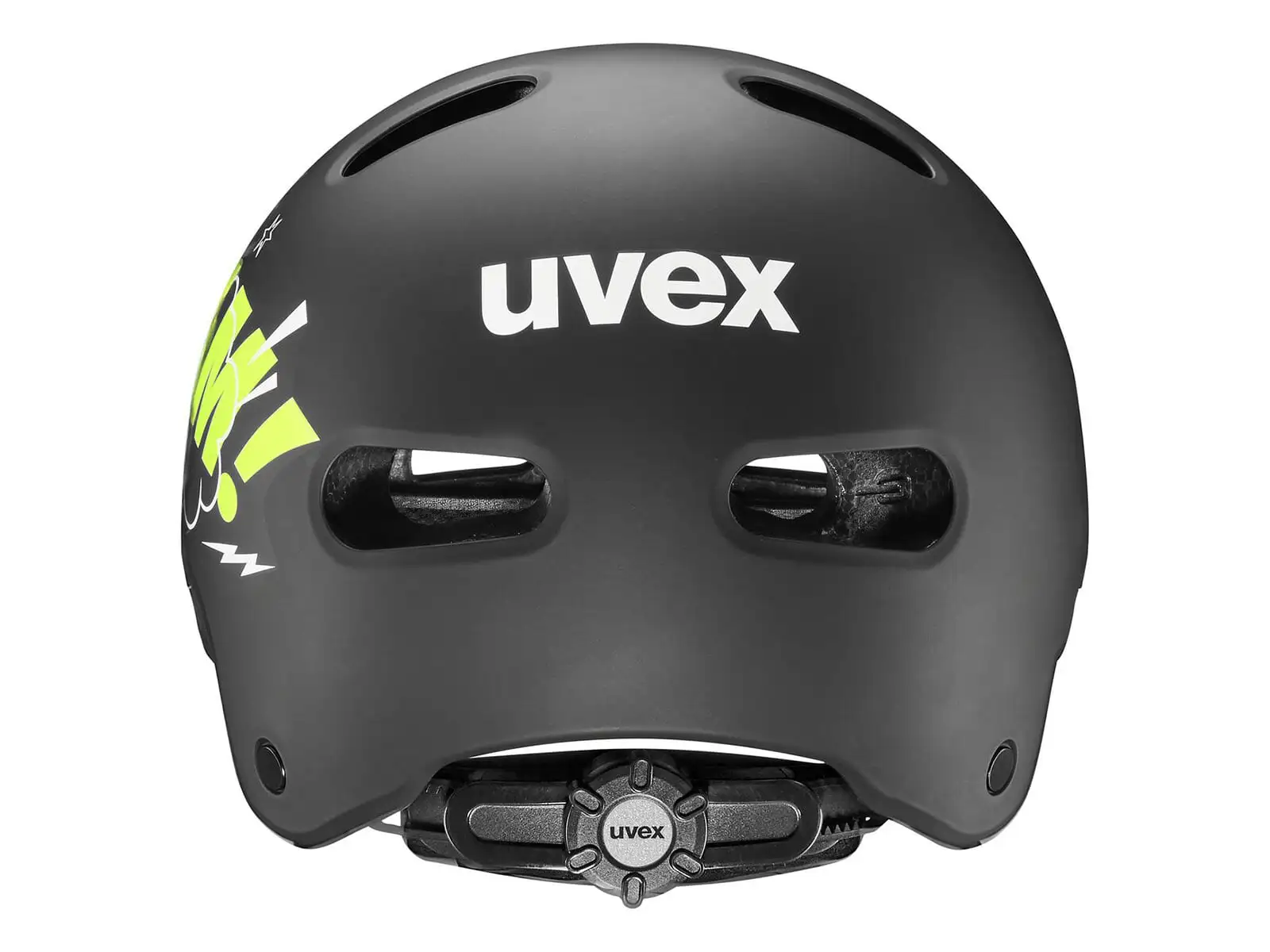Uvex Kid 4 Style kids helmet Bam Black/Lime Matt