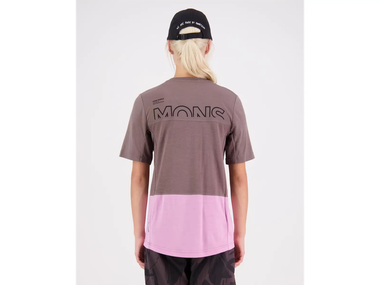 Mons Royale Tarn Merino Shift women's jersey short sleeve Pop Pink/Iron
