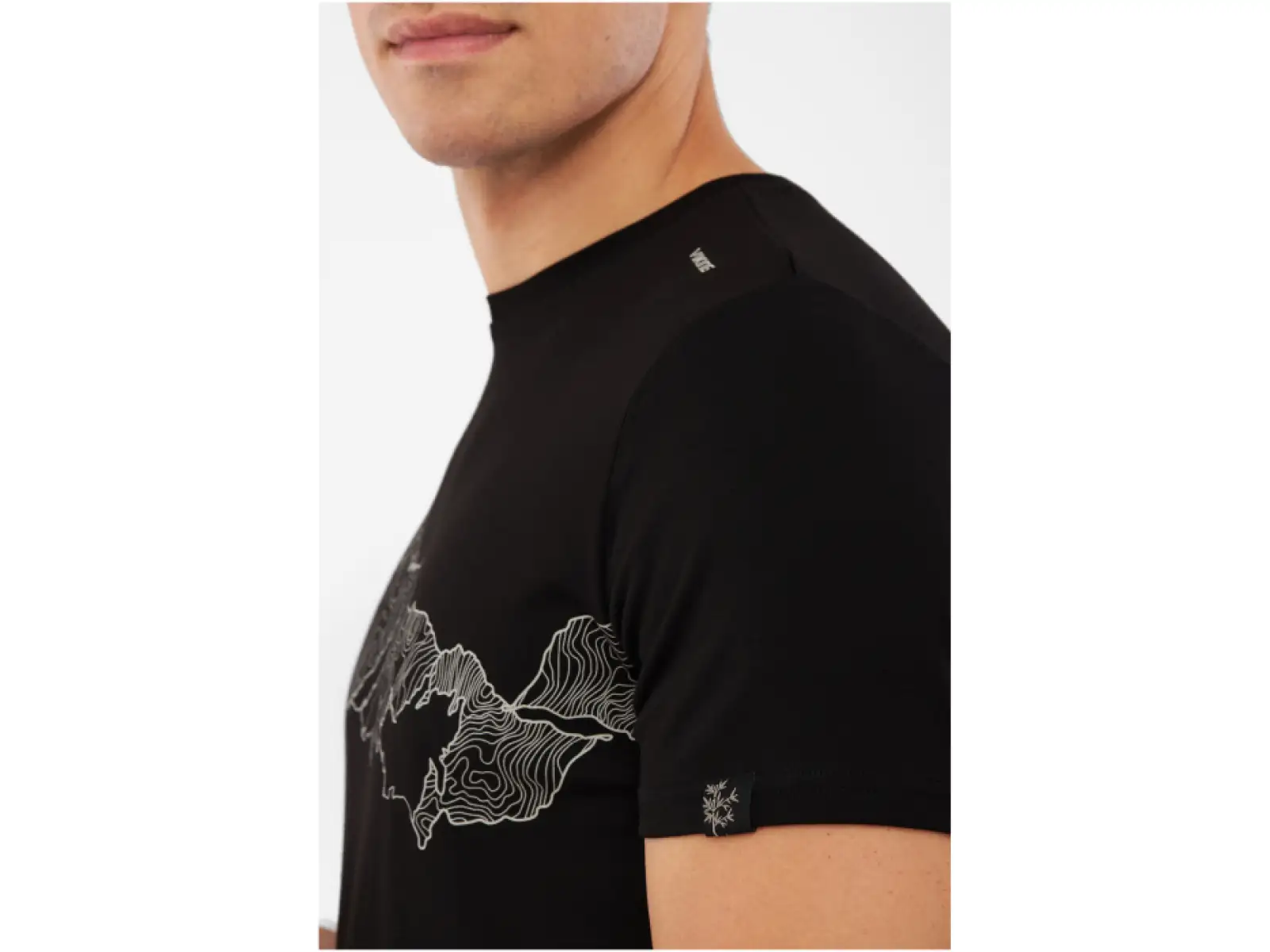 Viking Lenta Bamboo men's T-shirt short sleeve Black/Grey