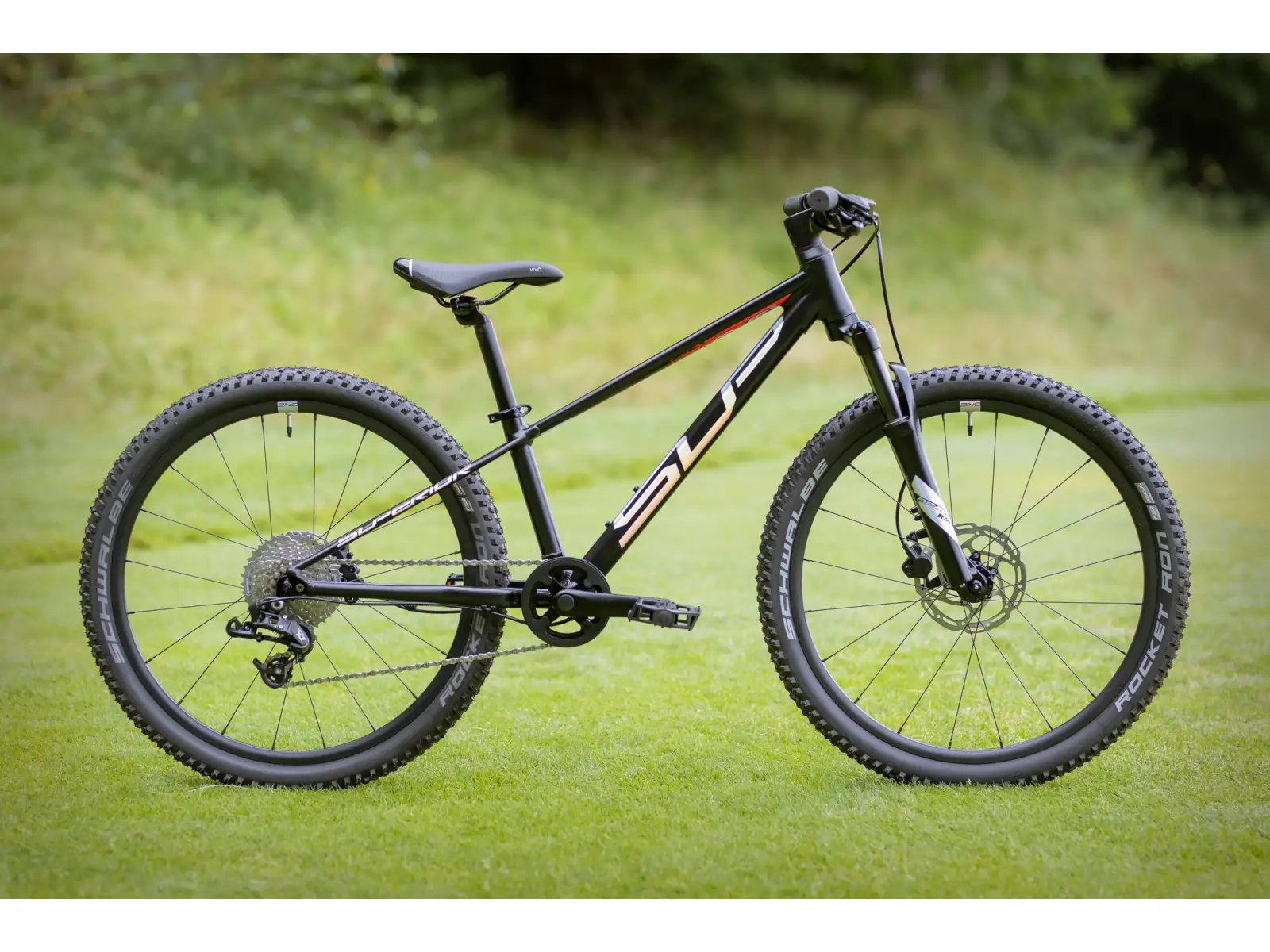 Superior Team 24 children's mountain bike Matte Black/Hologram Chrome/Team Red