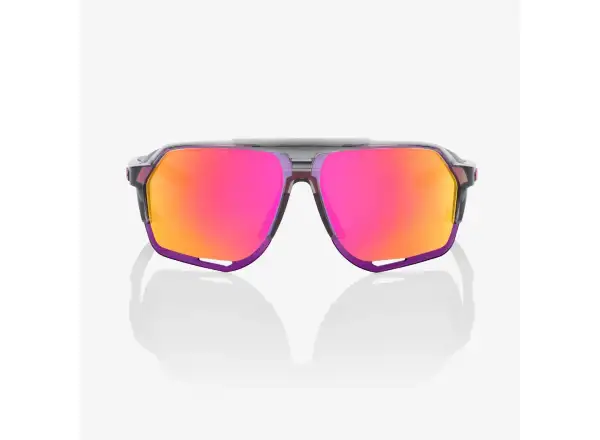 100% Norvik Sports Polished Translucent Grey/Purple Multilayer Sunglasses