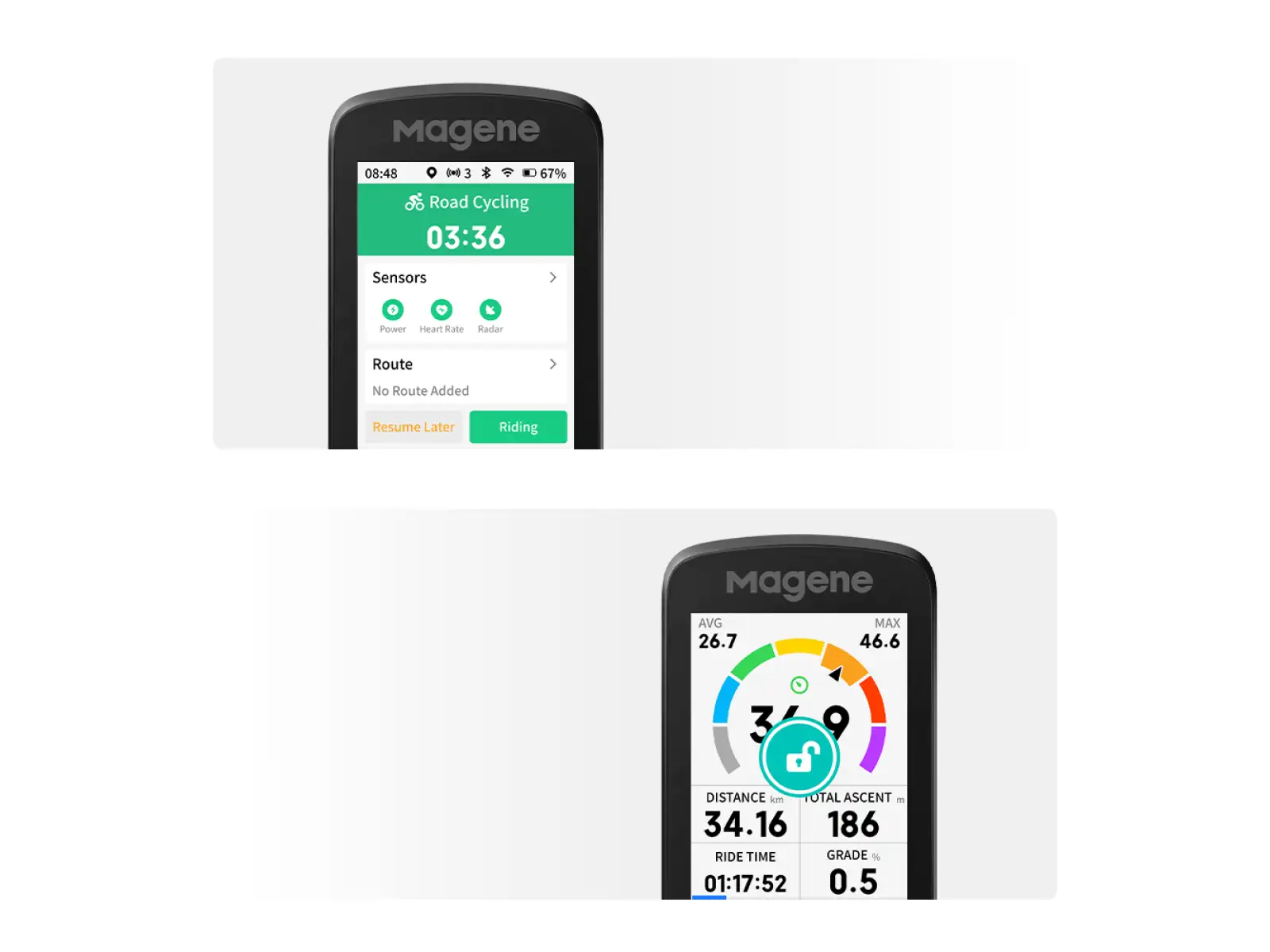 Magene C606 V2 GPS bike computer