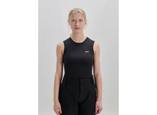 POC Layer Mid women's sleeveless base layer shirt Uranium Black