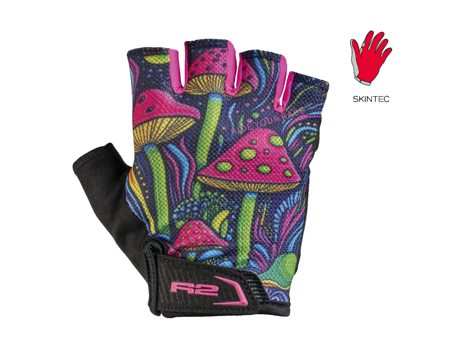 R2 Mistral children's cycling gloves pink