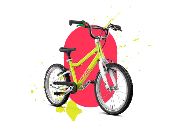 Woom GO 3 Automagic kids bike neon lime