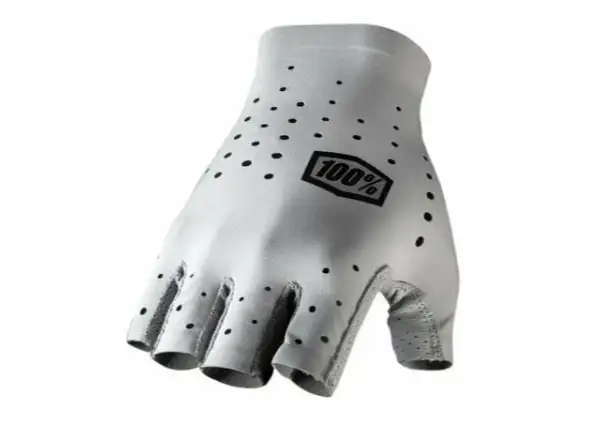 100% Sling Short Finger Gloves Women Grey