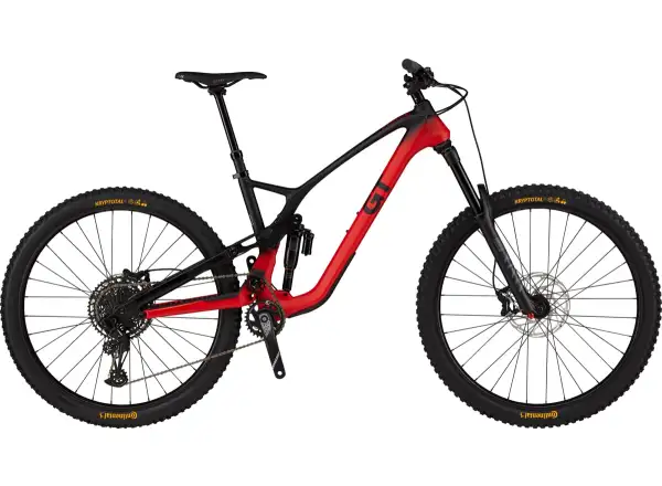 GT Force 29 Carbon Elite full suspension mountain bike Red