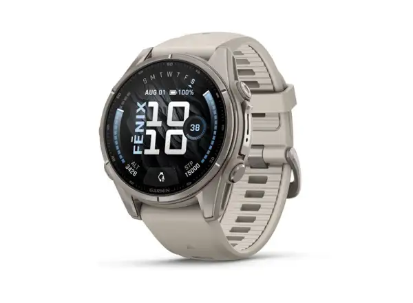 Garmin fenix 9–43 mm smart watch Titanium Fog Gray